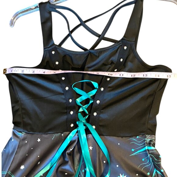 Tik Tok Trend Sun Moon Unity Emo Gothic Witchy Boho Sleeveless Dress Women S NWT - Picture 8 of 11